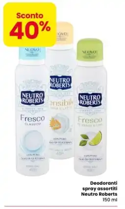 Eurospar Deodoranti spray assortiti Neutro Roberts offerta