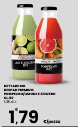 Despar Sicilia Nettare bio Despar Premium pompeLmo/limone e zenzero offerta