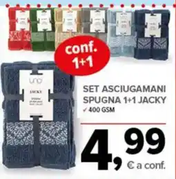 Todis Set asciugamani spugna Jacky offerta