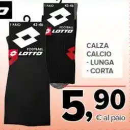 Todis Calza calcio Lotto offerta