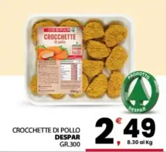 Despar Sicilia Crocchette di pollo Despar offerta