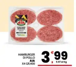 Despar Sicilia Hamburger di pollo AIA offerta
