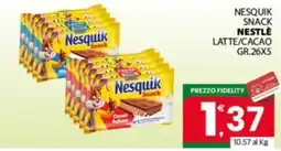 Despar Sicilia Nesquik Snack offerta