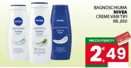 Despar Sicilia Bagnoschiuma Nivea Creme Vari Tipi offerta