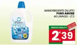 Despar Sicilia Ammorbidente diluito Puro Amore offerta