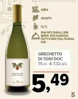 Todis Grechetto di Todi DOC offerta