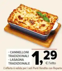 Todis Cannelloni tradizionali - Lasagna tradizionale offerta