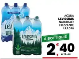 Despar Sicilia Acqua Levissima naturale/frizzante offerta