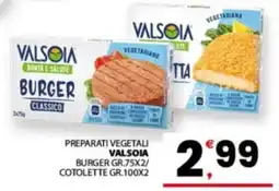 Despar Sicilia Burger vegetariano Valsòia offerta