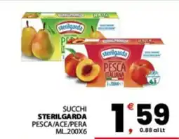 Despar Sicilia Succhi Sterilgarda Pesca/Ace/Pera offerta