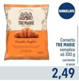 Talento Professional Store Cornetto Tre Marie semplice offerta