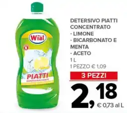 Todis Wial Detersivo Piatti Concentrato offerta