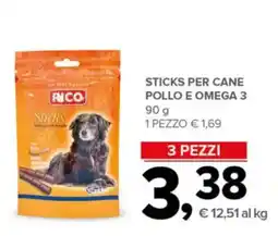 Todis Rico Sticks pollo e omega 3 offerta