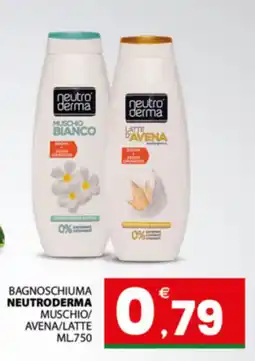 Despar Sicilia Bagnoschiuma Neutroderma Muschio/Avena/Latte offerta