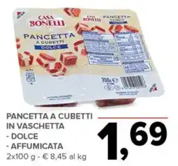 Todis Pancetta a cubetti dolce offerta