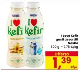 Eurospar I Love Kefir gusti assortiti Nestlé offerta