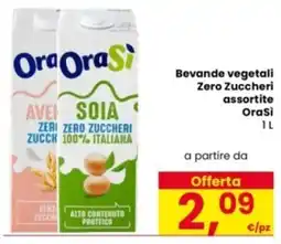 Eurospar Beverage vegetale Zero Zuccheri assortite OraSi offerta
