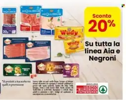 Eurospar linea Aia e Negrioni offerta