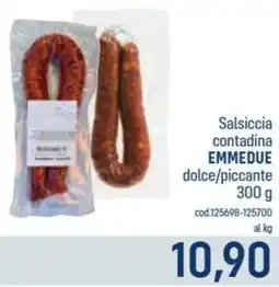 Talento Professional Store Salsiccia contadina Emmedeue dolce/piccante offerta