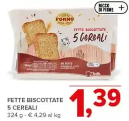 Todis Fette biscottate 5 cereali offerta