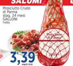 Market Ingross Prosciutto Crudo di Parma Galloni offerta