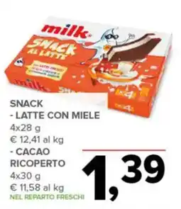 Todis milk Snack al latte offerta