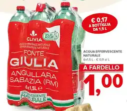 Todis Clivia acqua minerale naturale effervescente naturale fonte giulia offerta