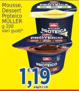 Market Ingross Mousse, Dessert Proteico MÜLLER offerta