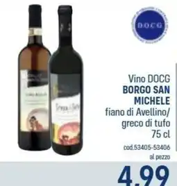 Talento Professional Store Vino DOCG Borgo San Michele offerta