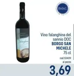Talento Professional Store Vino falanghina del sannio DOC Borgo San Michele offerta