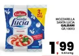 Despar Sicilia Mozzarella Santa Lucia Galbani offerta