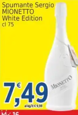 Market Ingross Spumante Sergio Mionetto White Edition offerta