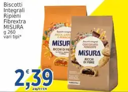 Market Ingross Biscotti integrali ripieni Fibrextra Misura offerta