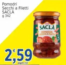 Market Ingross Pomodori Secchi a Filetti Saclà offerta