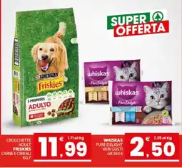 Despar Sicilia Crocchette adult Friskies carne e cereali offerta