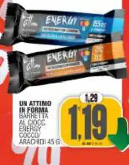 Vicino a te supermercati Un attimo in forma barretta al cioccolato energy cocco arachidi offerta