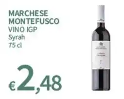 SpeSì Marchese Montefusco Vino IGP Syrah offerta