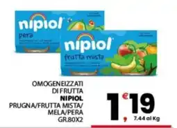 Despar Sicilia Omogeneizzati di frutta Nipiol offerta