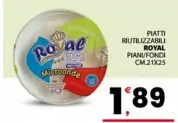 Despar Sicilia Piatti riutilizzabili Royal offerta