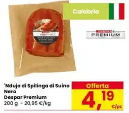 Eurospar ’Nduja di Spilinga di Suino Nero Despar Premium offerta
