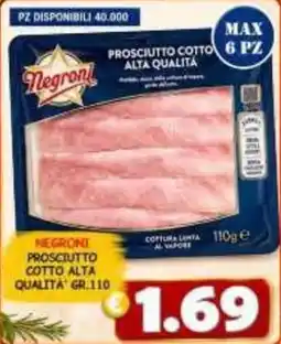 MercADone Negroni prosciutto cotto alta qualità offerta