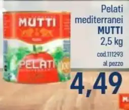 Talento Professional Store Pelati mediterranei MUTTI offerta