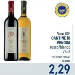 Talento Professional Store Vino IGP Cantine di Venosa offerta