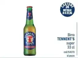 Talento Professional Store Birra Tennent's super offerta