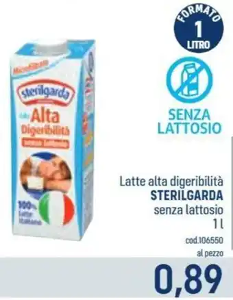 Latte alta digeribilità Sterilgarda senza lattosio