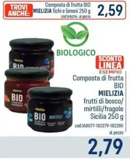 Talento Professional Store Composta di frutta Bio Mielizia frutti di bosco/mirtilli/fragole Sicilia offerta