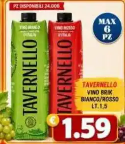 MercADone Tavernello vino brik offerta