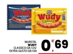 Despar Sicilia Wurstel Wudy Classico offerta
