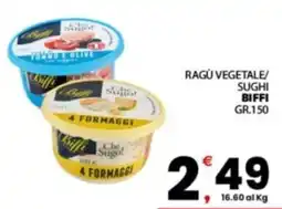 Despar Sicilia Ragù vegetale/ sughi Biffi offerta
