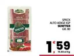 Despar Sicilia Speck alto adige igp senfter offerta